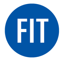 FIT Fashion Institute of Technology blue circle logo